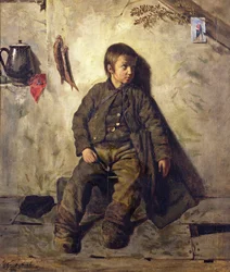 Uma varredura de chaminé de Savoie, 1832